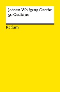Cover-Bild zum Titel '50 Gedichte' von 'Johann Wolfgang Goethe'