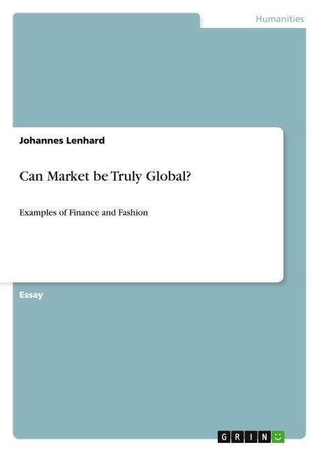 Can Market be Truly Global? - Johannes Lenhard