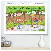 Der bunte Kinderkalender (hochwertiger Premium Wandkalender 2026 DIN A2 quer), Kunstdruck in Hochglanz - Gabi Wolf