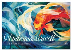 Cover-Bild zum Titel 'Unterwasserwelt, bunt und wunderschön (Wandkalender 2026 DIN A2 quer), CALVENDO Monatskalender' von 'Sabine Löwer'