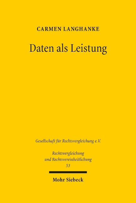 Daten als Leistung - Carmen Langhanke