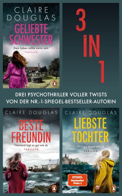Claire Douglas Bundle (3in1): Geliebte Schwester, Beste Freundin, Liebste Tochter - Claire Douglas