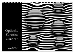 Cover-Bild zum Titel 'Optische Kunst im Quadrat (Wandkalender 2026 DIN A3 quer), CALVENDO Monatskalender' von 'manhART manhART'