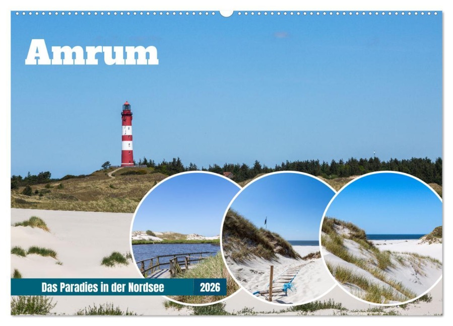 Amrum - Das Paradies in der Nordsee (Wandkalender 2026 DIN A2 quer), CALVENDO Monatskalender - Thorsten Kleinfeld