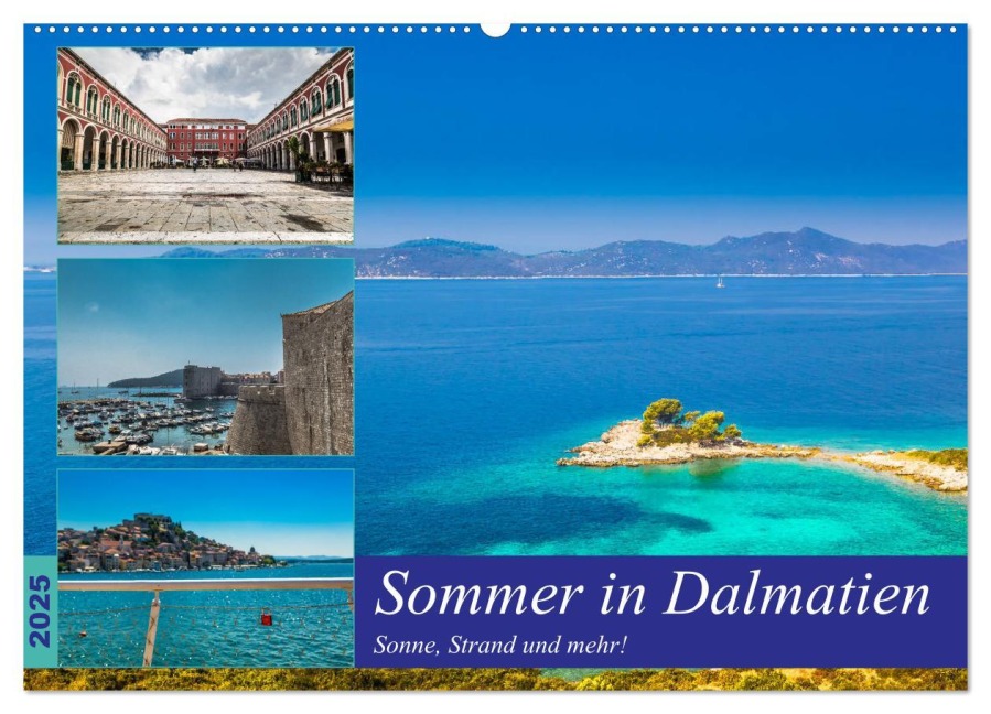 Sommer in Dalmatien - Sonne, Strand und mehr! (Wandkalender 2025 DIN A2 quer), CALVENDO Monatskalender - Jörg Sobottka