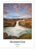 Wasserfälle auf Island (Wandkalender 2024 DIN A2 hoch), CALVENDO Monatskalender - Rainer Großkopf