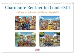 Cover-Bild zum Titel 'Charmante Rentner im Comic-Stil (Wandkalender 2027 DIN A4 quer), CALVENDO Monatskalender' von 'Torsten Irmer'
