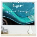 Bugatti - fahrende Kunstwerke (hochwertiger Premium Wandkalender 2025 DIN A2 quer), Kunstdruck in Hochglanz - Arie Wubben