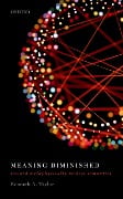 Cover-Bild zum Titel 'Meaning Diminished' von 'Kenneth A. Taylor'