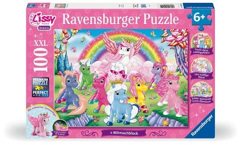 Kinderpuzzle 100 Teile - Lissy Pony Activity Puzzle - 