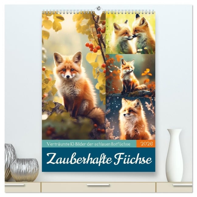 Zauberhafte Füchse (hochwertiger Premium Wandkalender 2026 DIN A2 hoch), Kunstdruck in Hochglanz - Sabine Löwer