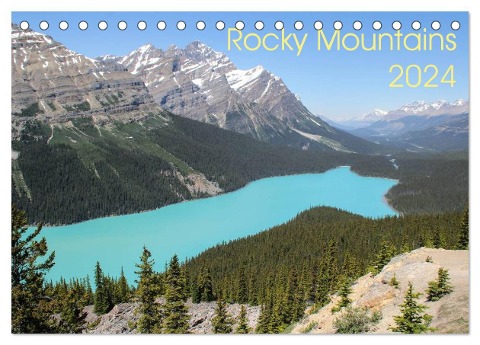 Rocky Mountains 2024 (Tischkalender 2024 DIN A5 quer), CALVENDO Monatskalender - Frank Zimmermann