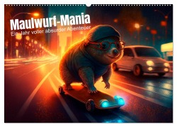 Cover-Bild zum Titel 'Maulwurf Mania Ein Jahr voller absurder Abenteuer (Wandkalender 2026 DIN A2 quer), CALVENDO Monatskalender' von 'Artefacti Artefacti'