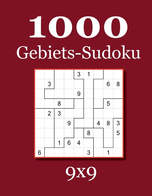 1000 Gebiets-Sudoku 9x9 - David Badger