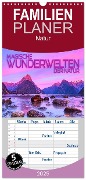Familienplaner 2025 - Magische Wunderwelten der Natur mit 5 Spalten (Wandkalender, 21 x 45 cm) CALVENDO - Renate Utz