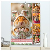 Cover-Bild zum Titel 'Hamster im Feiertagsfieber - Ein Jahr voller Flausch und Freude (hochwertiger Premium Wandkalender 2026 DIN A2 hoch), Kunstdruck in Hochglanz' von 'Fred Schimak'