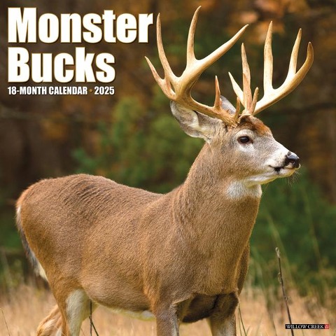 Monster Bucks 2025 12 X 12 Wall Calendar - Willow Creek Press