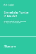 Cover-Bild zum Titel 'Literarische Vereine in Dresden' von 'Dirk Hempel'