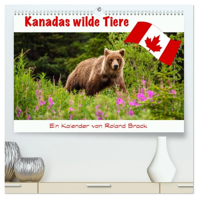 Kanadas Wilde Tiere (hochwertiger Premium Wandkalender 2026 DIN A2 quer), Kunstdruck in Hochglanz - Roland Brack