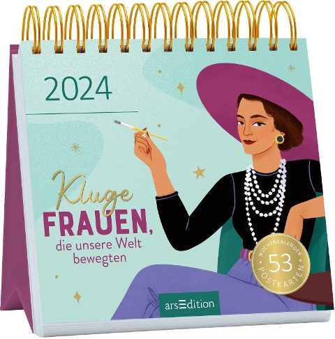 Postkartenkalender Kluge Frauen, die unsere Welt bewegten 2024 - 
