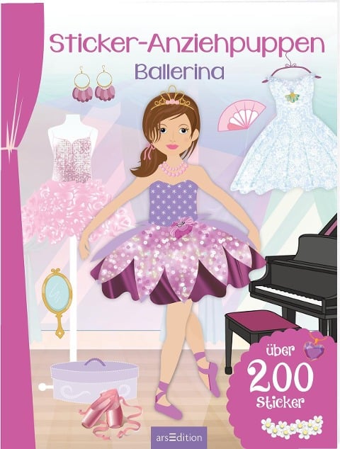 Sticker-Anziehpuppen Ballerina - 