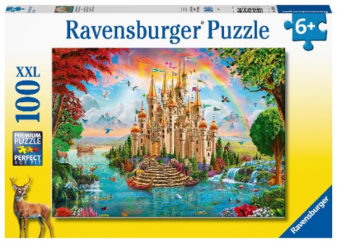 Ravensburger Kinderpuzzle - Märchenhaftes Schloss - 100 Teile Puzzle für Kinder ab 6 Jahren - 