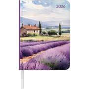 Cover-Bild zum Titel 'Daily Journal Aquarelle 2026 - Taschen-Kalender A6 - Day By Day - 352 Seiten - Notiz-Buch - Alpha Edition' von ''