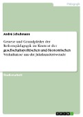 Cover-Bild zum Titel 'Genese und Grundpfeiler der Reformpädagogik im Kontext der gesellschaftspolitischen und ökonomischen Verhältnisse um die Jahrhundertwende' von 'André Schuhmann'