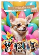 Cover-Bild zum Titel 'Chihuahuas. Kunstvolle Porträts der kleinen Hunde (Wandkalender 2026 DIN A2 hoch), CALVENDO Monatskalender' von 'Steffani Lehmann'