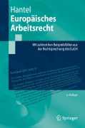 Cover-Bild zum Titel 'Europäisches Arbeitsrecht' von 'Peter Hantel'