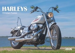 Harleys 2026 - Wand-Kalender - 42x29,7 - Motorrad - 