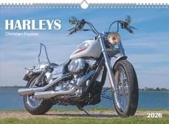 Harleys 2026 - Wand-Kalender - 42x29,7 - Motorrad - 