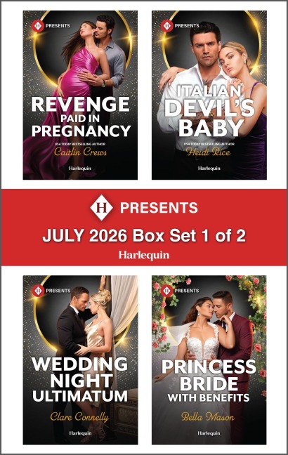 Harlequin Presents July 2026 - Box Set 1 of 2 - Caitlin Crews, Heidi Rice, Clare Connelly, Bella Mason