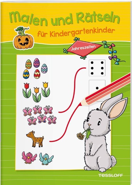 Malen und Rätseln für Kindergartenkinder. Jahreszeiten - 