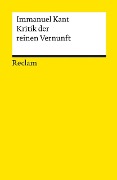 Cover-Bild zum Titel 'Kritik der reinen Vernunft' von 'Immanuel Kant'