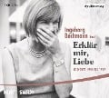 Cover-Bild zum Titel 'Erklär mir, Liebe' von 'Ingeborg Bachmann'