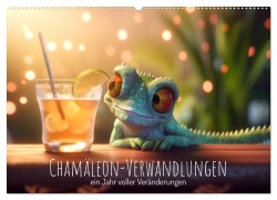 Chamäleon-Verwandlungen. Ein Jahr voller Veränderungen (Wandkalender 2026 DIN A2 quer), CALVENDO Monatskalender - Artefacti Artefacti
