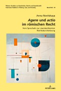 Cover-Bild zum Titel 'Agere und Actio' von 'Anna Novitskaya'