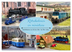 Cover-Bild zum Titel 'Retrobahnen en miniature (Wandkalender 2026 DIN A2 quer), CALVENDO Monatskalender' von 'Klaus-Peter Huschka'