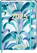 Kleiner Wochenkalender - Mein Jahr 2025 - Palme türkis - 