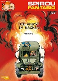 Cover-Bild zum Titel 'Spirou und Fantasio 38: Die Angst im Nacken' von 'Janry, Tome'