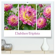 Cover-Bild zum Titel 'Dahlien-Triplets (hochwertiger Premium Wandkalender 2026 DIN A2 quer), Kunstdruck in Hochglanz' von 'Christine B-B Müller'