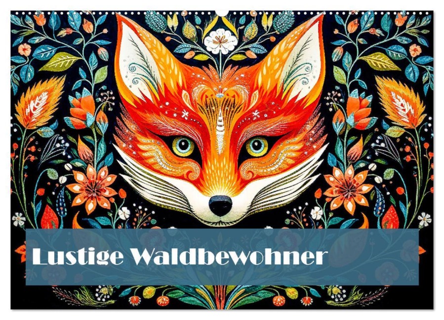 Lustige Waldtiere (Wandkalender 2025 DIN A2 quer), CALVENDO Monatskalender - Ally Bee