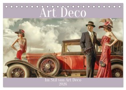 Cover-Bild zum Titel 'Art Deco - Im Stil von Art Deco (Tischkalender 2026 DIN A5 quer), CALVENDO Monatskalender' von 'Liselotte Brunner-Klaus'