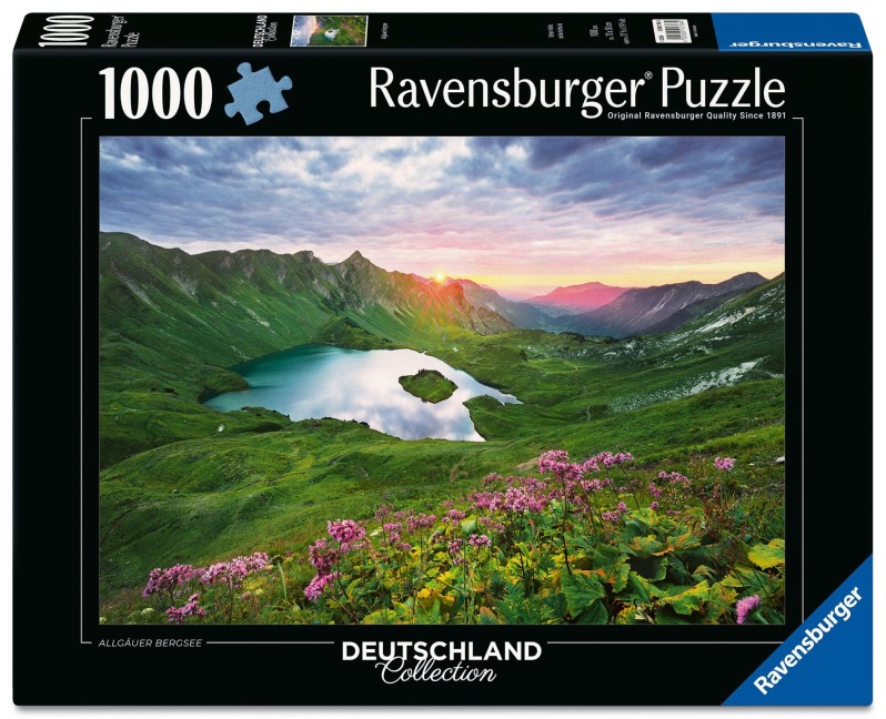 Erwachsenenpuzzle 1000 Teile - Allgäuer Bergsee - 