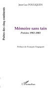 Cover-Bild zum Titel 'Mémoire sans tain' von 'Jean-Luc Pouliquen'