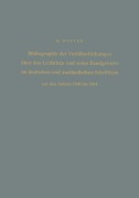 Cover-Bild zum Titel 'Bibliographie der Veröffentlichungen über den Leichtbau und seine Randgebiete im deutschen und ausländischen Schrifttum aus den Jahren 1940 bis 1954 / Bibliography of Publications on Light Weight Constructions and Related Fields in German and Foreign Literature from 1940 to 1954' von 'Hermann Winter'