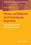Cover-Bild zum Titel 'Effizienz und Effektivität durch Verteidigungskooperation' von 'Philipp Gallhöfer'