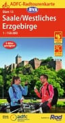 Cover-Bild zum Titel 'ADFC-Radtourenkarte 13 Saale /Westliches Erzgebirge 1:150.000, reiß- und wetterfest, E-Bike geeignet, GPS-Tracks Download' von ''