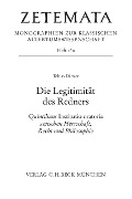 Cover-Bild zum Titel 'Die Legitimität des Redners' von 'Tobias Dänzer'